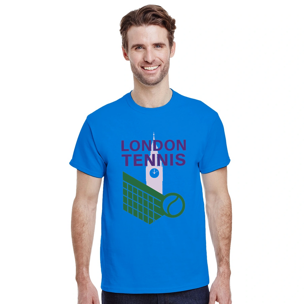 T-shirt style London Tennis T shirt perfect sports enthusiasts fashion lovers trendy tee sleek design vibrant culture yours today passion game sizes S M L XL XXL