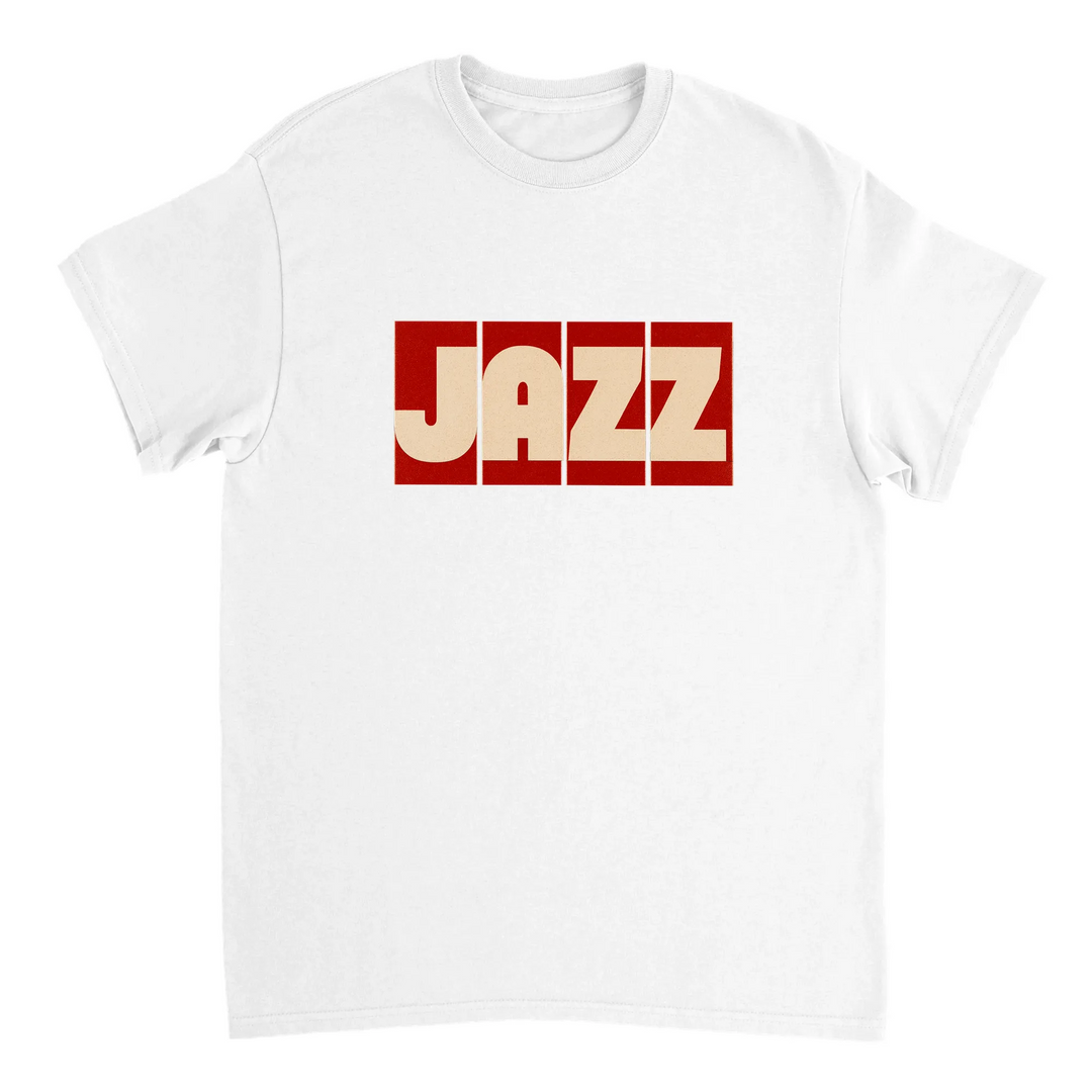 ジャズ音楽をテーマにしたTシャツ。リズムとソウルを祝う鮮やかなデザインで、音楽愛好家やファッション好きに最適。サイズはSからXXLまで対応。