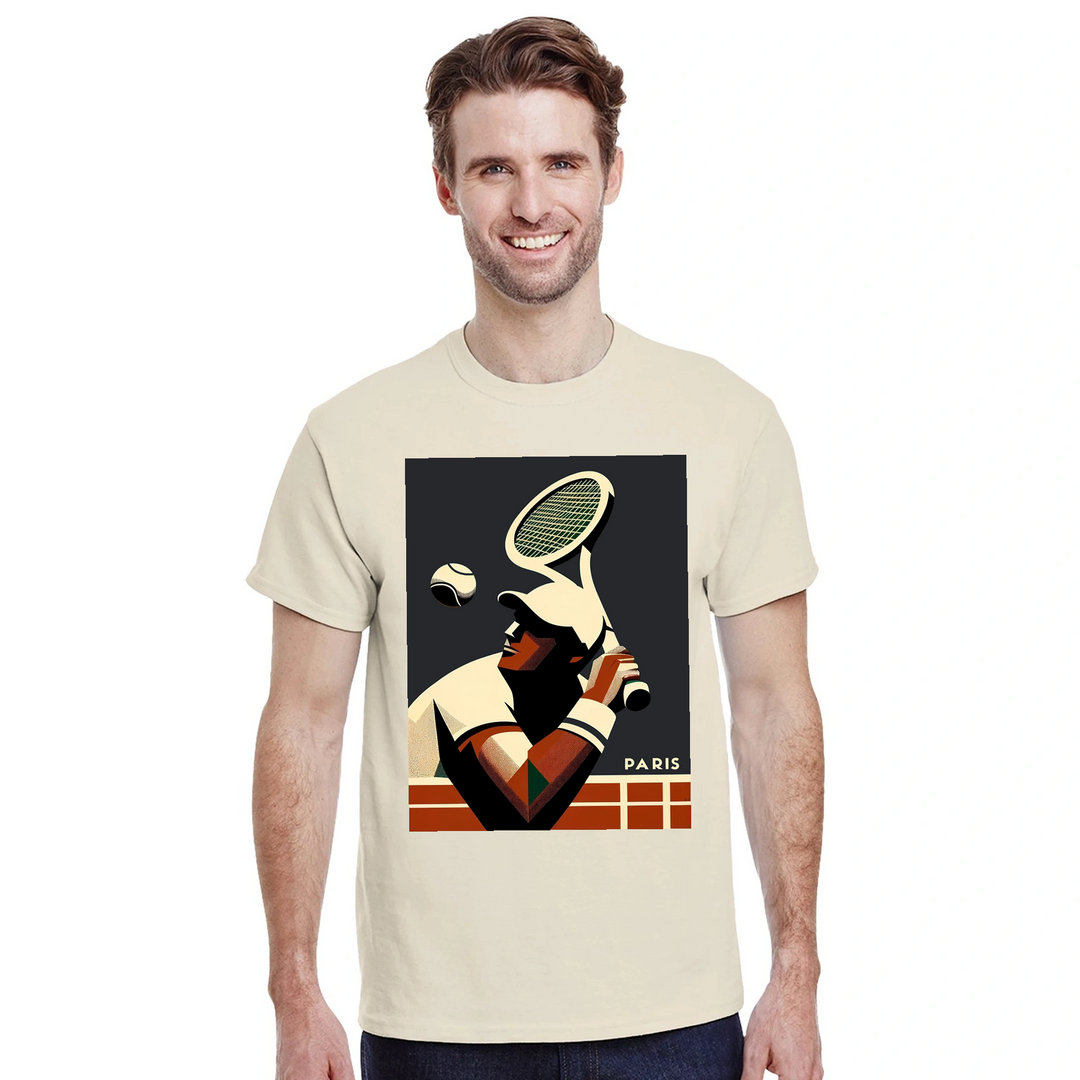 パリテニスTシャツでスタイルを高めよう！テニス愛好家やパリ好きにぴったりの快適でおしゃれなTシャツ。コートでも街中でも活躍する必須アイテムです。