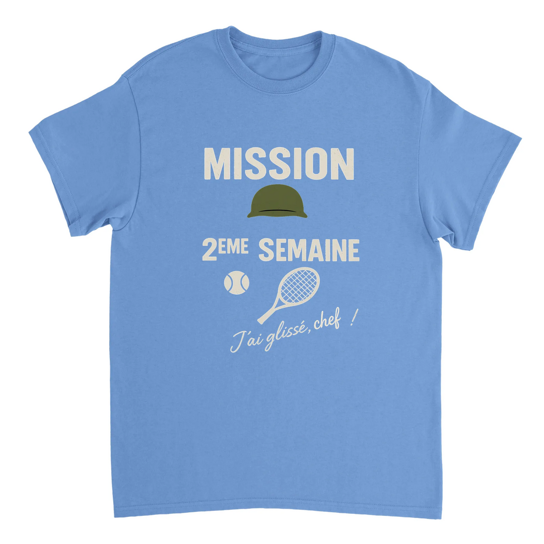Image Light Blue de Mission 2eme Semaine Tennis Tshirt 4 [color:light-blue] [view:front]