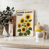 exquisite Flower Market Paris Botanical 15 poster blend vibrant greens yellows vintage timeless beauty perfect art print multiple sizes A4 cm A0