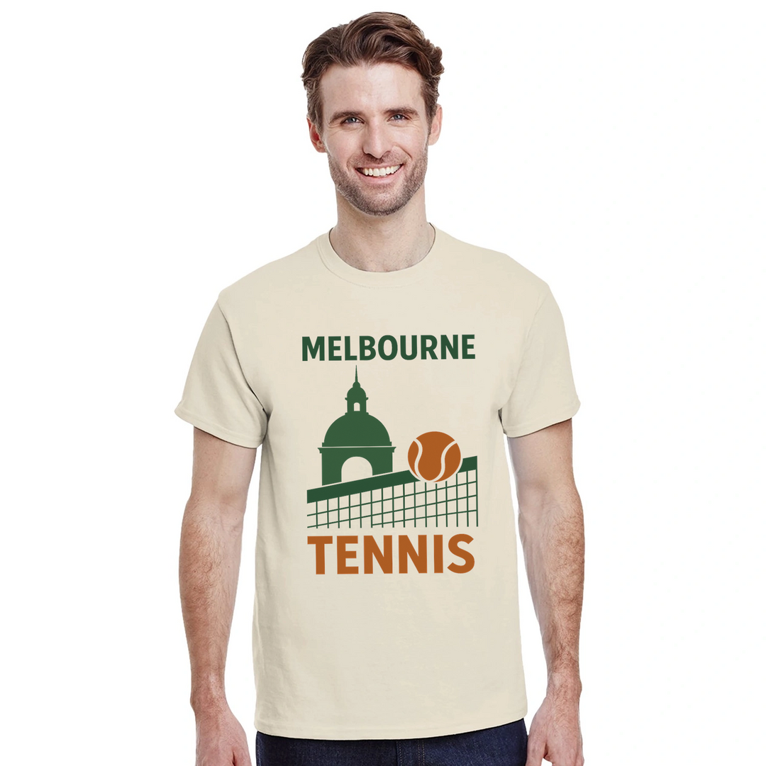 テニスメルボルンTシャツは、メルボルンのテニスシーンを表現したスタイリッシュなデザインで、ファンやプレイヤーにぴったり。快適で耐久性のあるプレミアムコットン素材を使用。