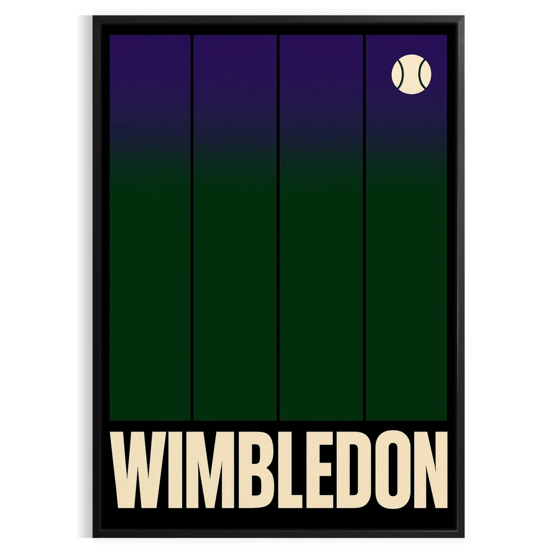 space stunning Wimbledon Tennis poster sleek black gray eye artwork perfect enthusiasts modern touch room Buy love game A4 cm A0