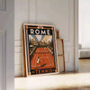 Roma Tennis 4 un élément essentiel décoration couleurs noir orange une touche dynamique intérieur disponibles 30x40 poster captivant passion cadre