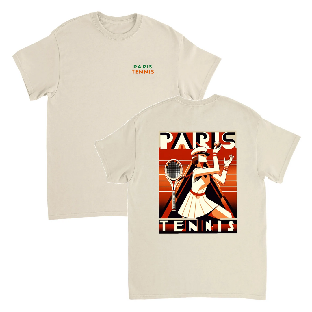 パリのテニスTシャツ。テニス愛好家とファッション好きに最適なスタイルを提供します。エレガントなデザインで、コート内外での印象を与えます。サイズはSからXXLまで。