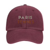 Image Red de Vintage Cap Paris Tennis 3 - Embroidered Design