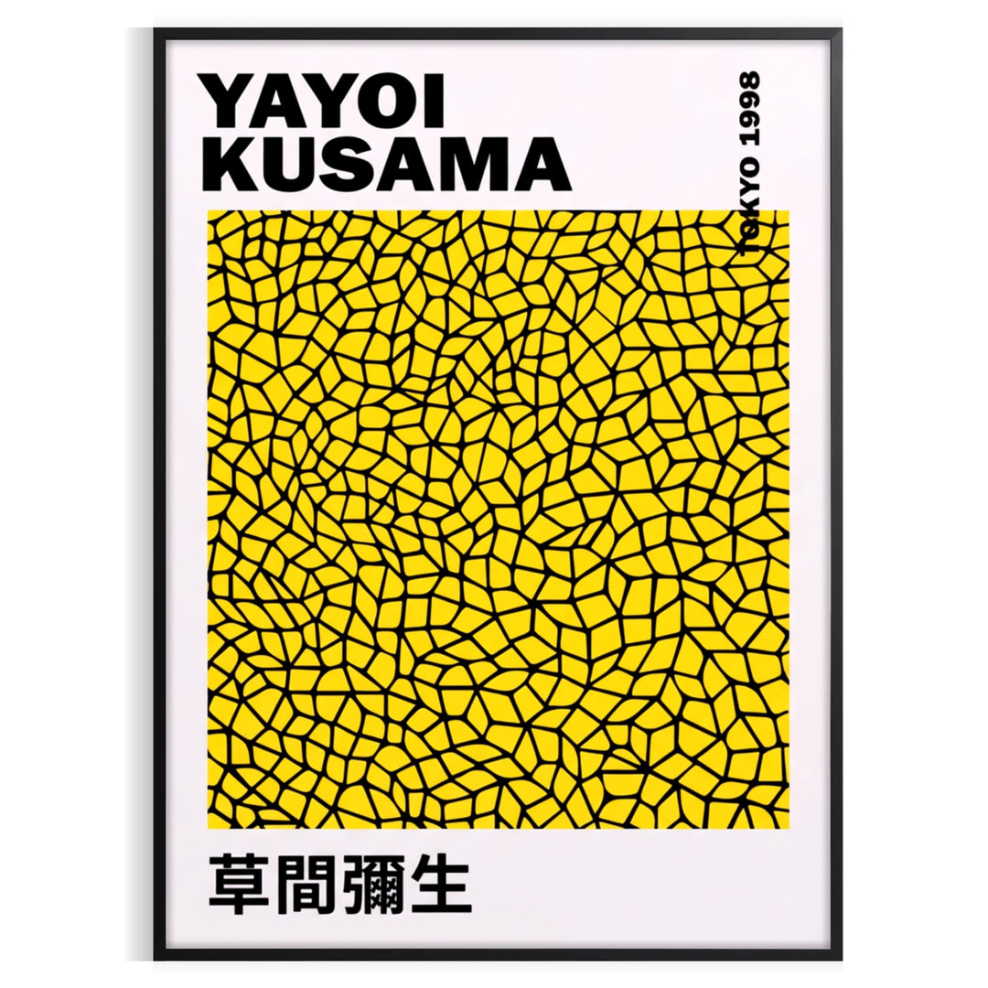 space stunning Pumpkin Yayoi Kusama poster vibrant green black sized cm artistic flair room Buy today formats A4 A0
