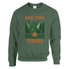New York Tennis Sweater un sweat - shirt épais unisexe mélange doux 50 % coton polyester coupe classique une douceur inégalée grâce à la filature jet air coutures robustes look sportif élégant