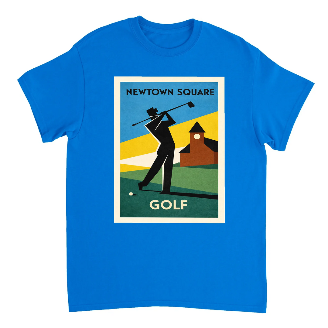 T-shirt wardrobe Newtown Square Golf T shirt perfect enthusiasts fans United States finest courses stylish design spirit tee luxury soft durable cotton comfort style today