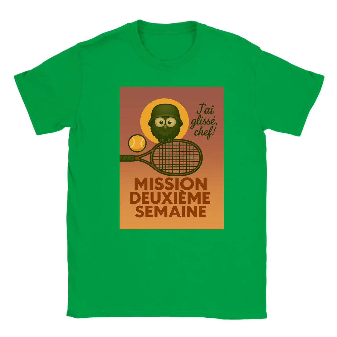 Image Green de Mission 2eme Semaine Tennis Tshirt