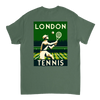 Koszulka tenisowa inspirowana Londynem, idealna dla fanów i graczy. Wykonana z wysokiej jakości bawełny, łączy styl z komfort