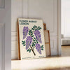 exquisite Flower Market Lisbon Botanical 12 poster available stunning blue gray hues dimensions cm vintage space timeless charm
