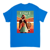 情熱的なファンとスタイリッシュなアスリートのためにデザインされたローマテニスTシャツ。コート内外での着用に最適な鮮やかなテニスグラフィックが特徴。柔らかく通気性のあるコットン素材で快適さを提供します。