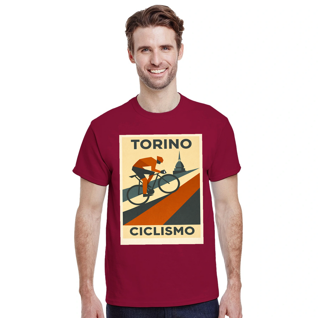 T-shirt love Turin Italy Cycling T shirt unique tee stylish design scenic routes perfect enthusiast passion beautiful city sizes available M L XL XXL
