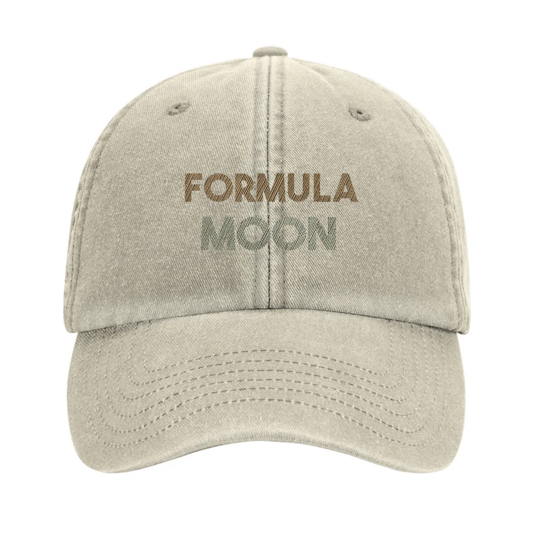 Cappellino vintage Formula 1 Moon con design ricamato, realizzato in cotone lavato al 100%, con visiera pre-curvata e chiusur