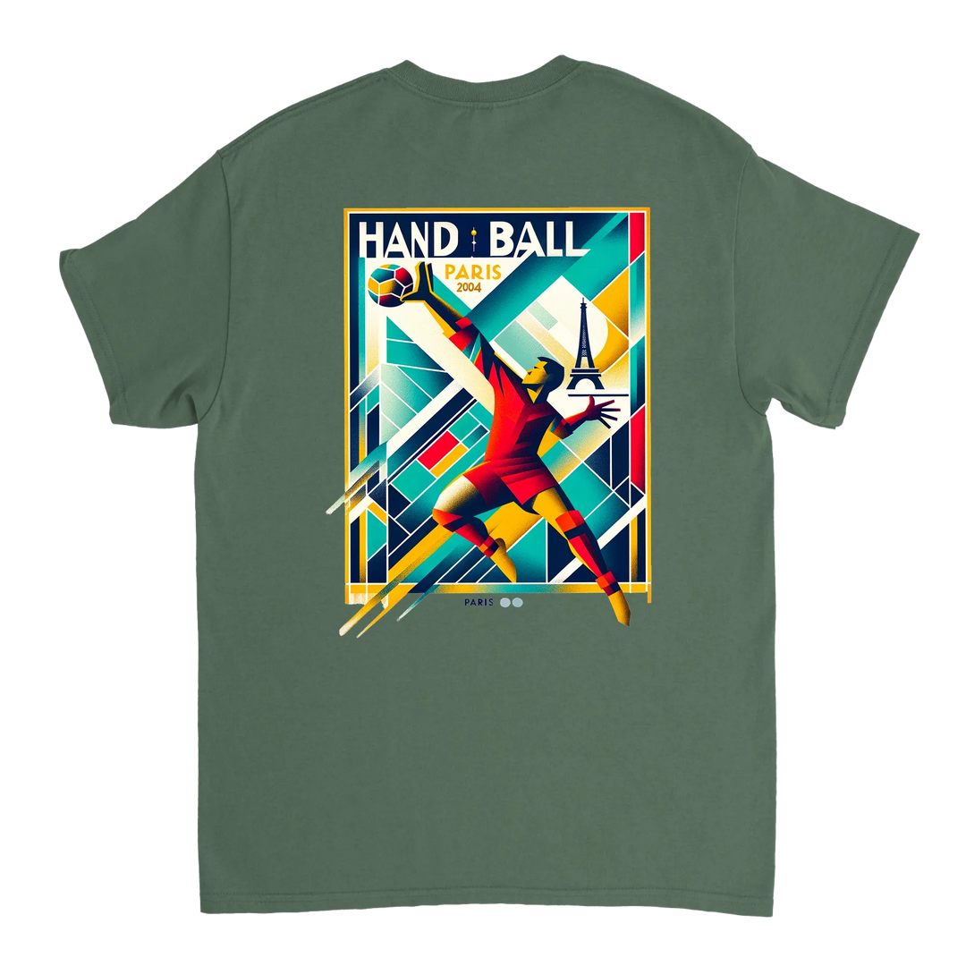 Handball Paris T-shirt med stilren design som hyllar handbollen och Paris. Finns i storlekarna S till XXL