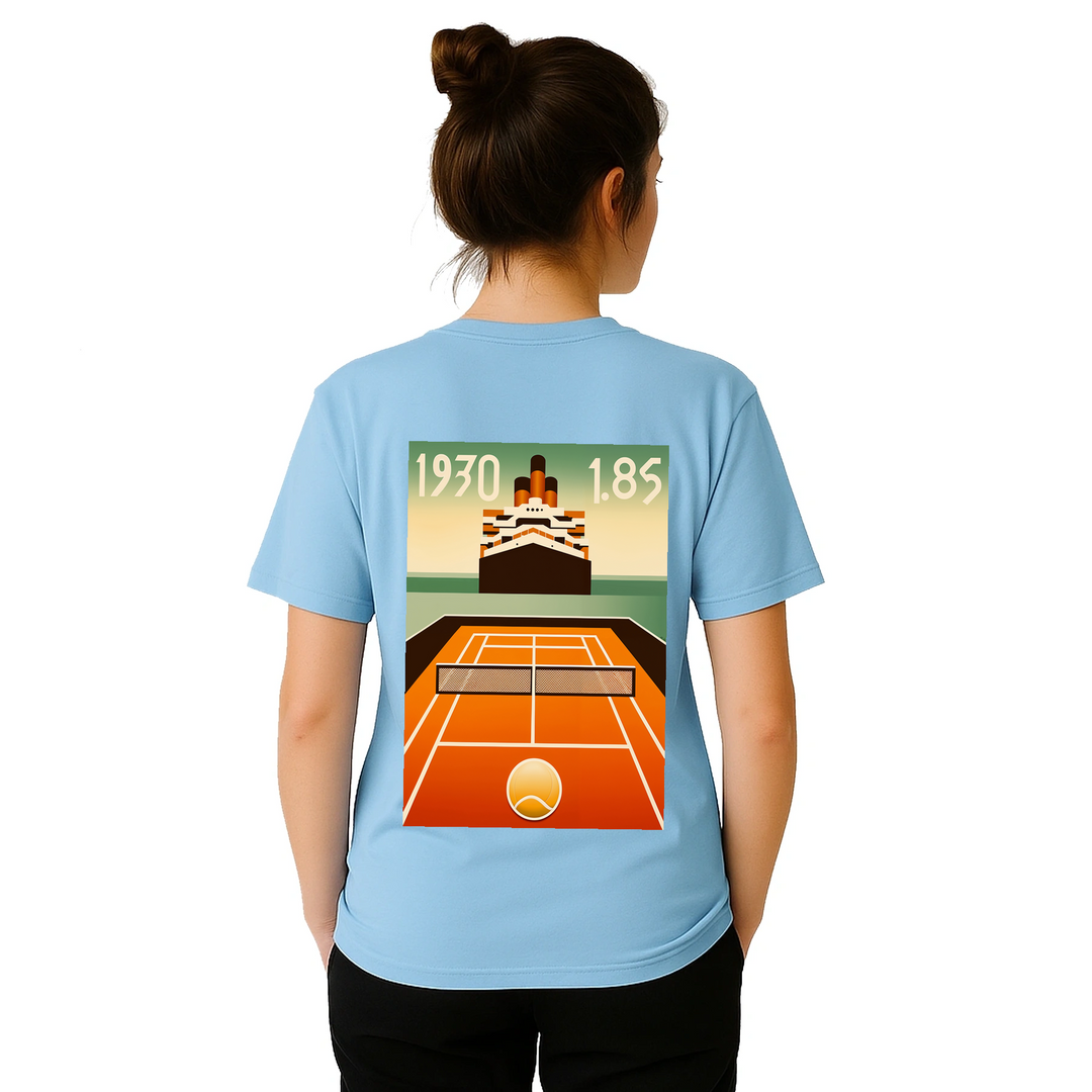 T-shirt Nomandie Tennis, perfetto per giocatori e appassionati, combina comfort e stile con un design audace