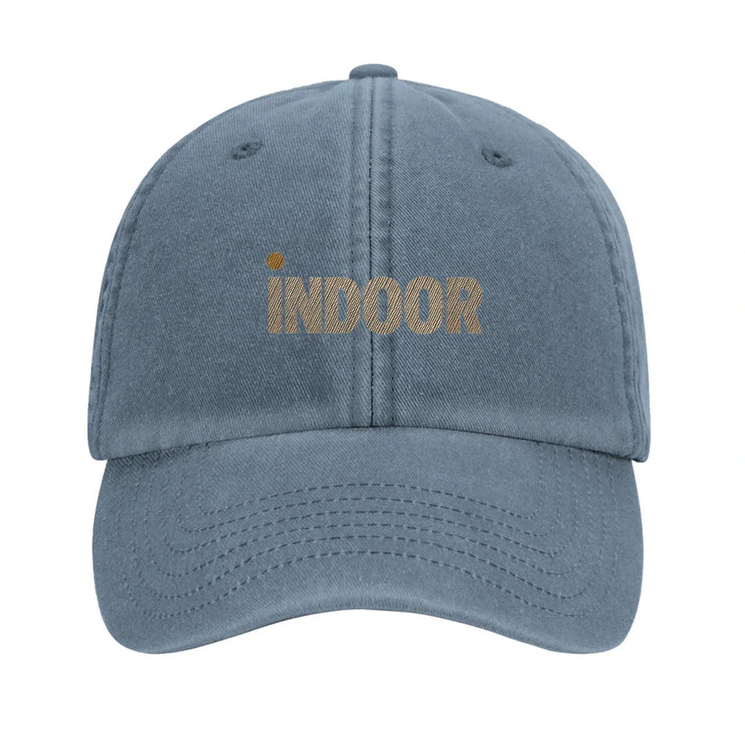 Vintage Cap Indoor Tennis 4 – Elegante bestickte Kappe aus 100% gebürsteter Baumwolle, ideal für lässige Looks