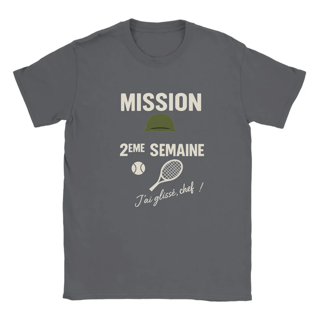 Image Dark Grey de Mission 2eme Semaine Tennis Tshirt 4