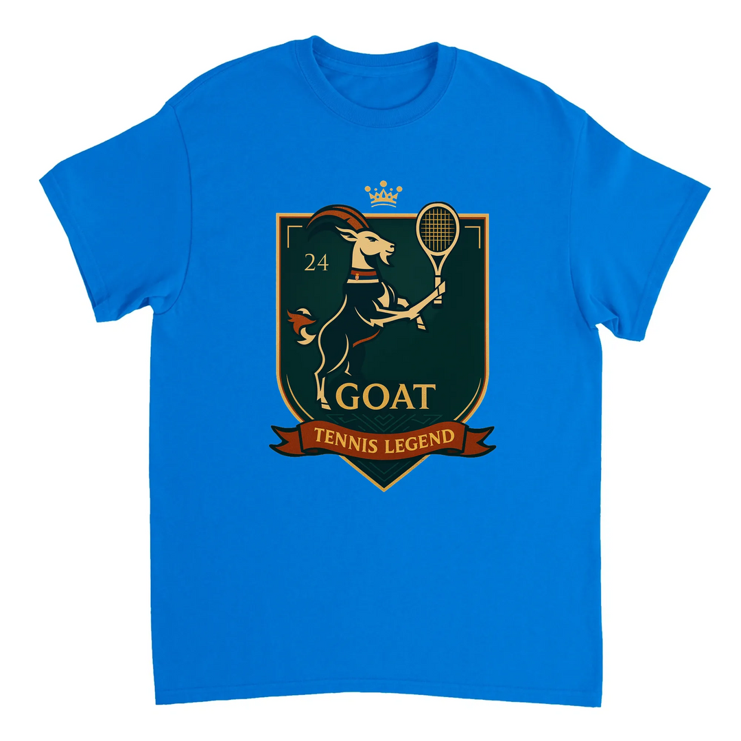 Camiseta exclusiva "Tennis GOAT Nole" para fãs de Novak Djokovic, confeccionada em algodão de alta qualidade para conforto e