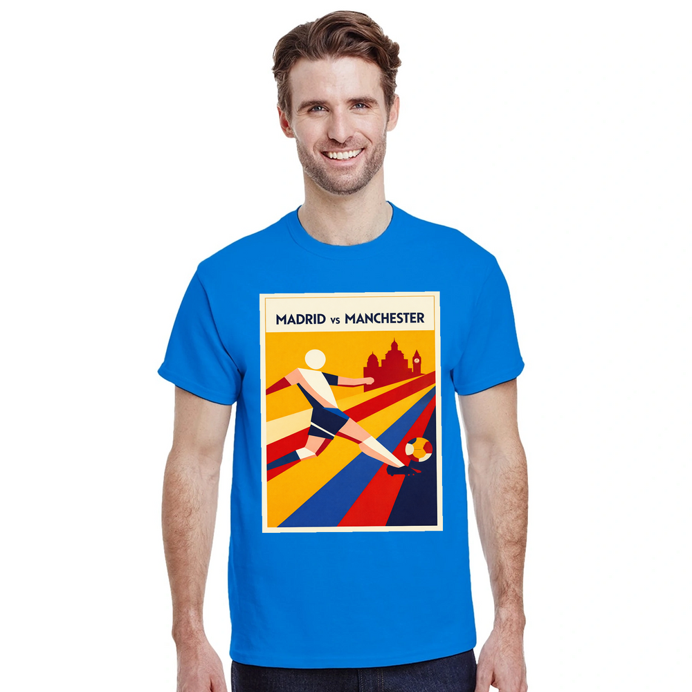 T-shirt passion Madrid football vibrant t shirt stunning design spirit city match days casual outings tee fan team style today sizes S M L XL XXL