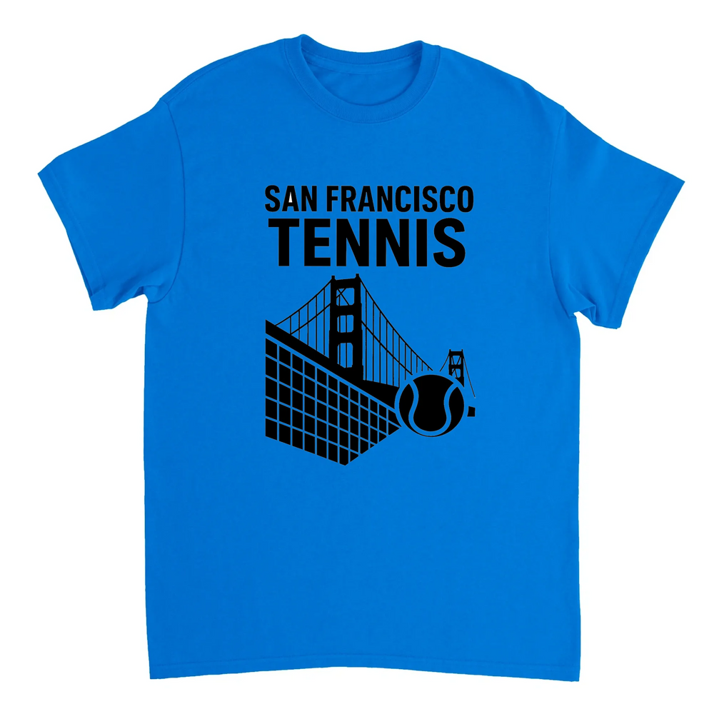 T-shirt style court stylish San Francisco Tennis T shirt vibrant design spirit city sport tee perfect lovers enthusiasts today sizes available M L XL XXL