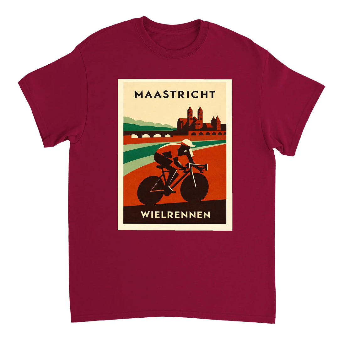 T-shirt love Maastricht stylish t shirt cycling enthusiasts fans Dutch culture tee essence Netherlands yours today rides casual outings soft breathable cotton fabric