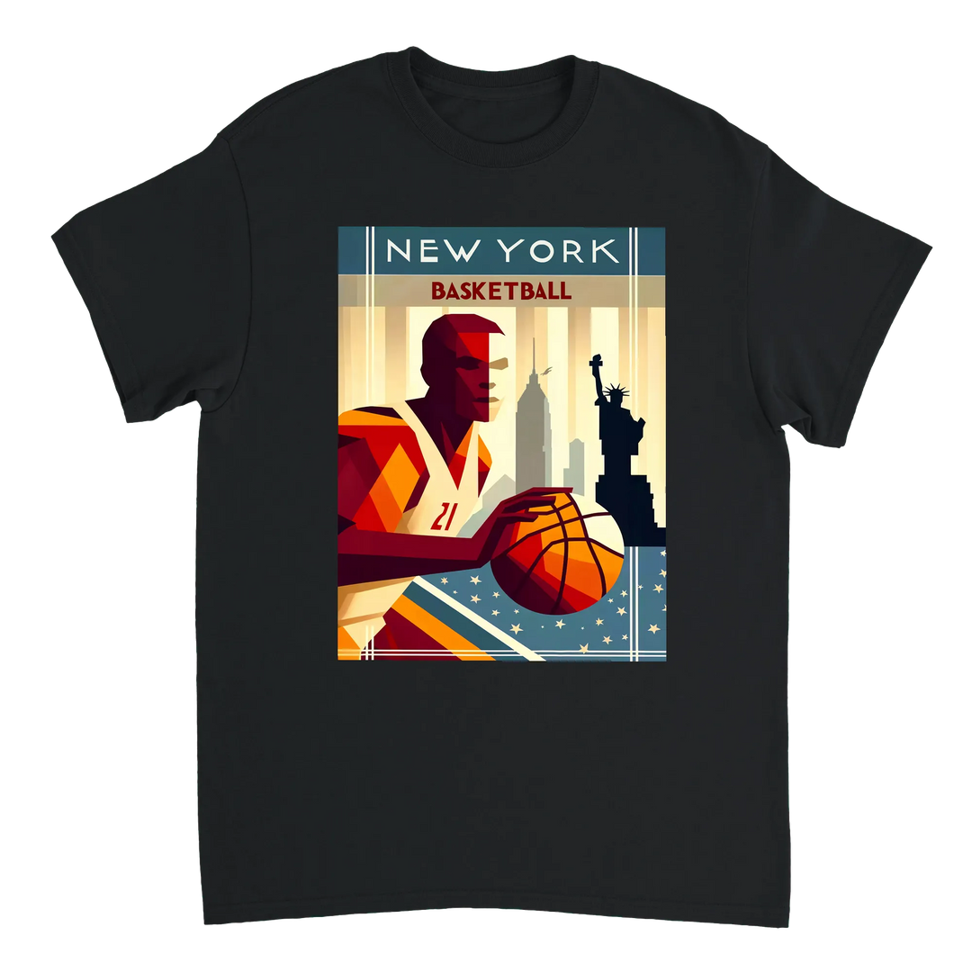 T-shirt T - shirt basket new-yorkais parfait passionnés sport emblématique design unique une touche style garde-robe Achetez amour ville un tissu coton doux respirant