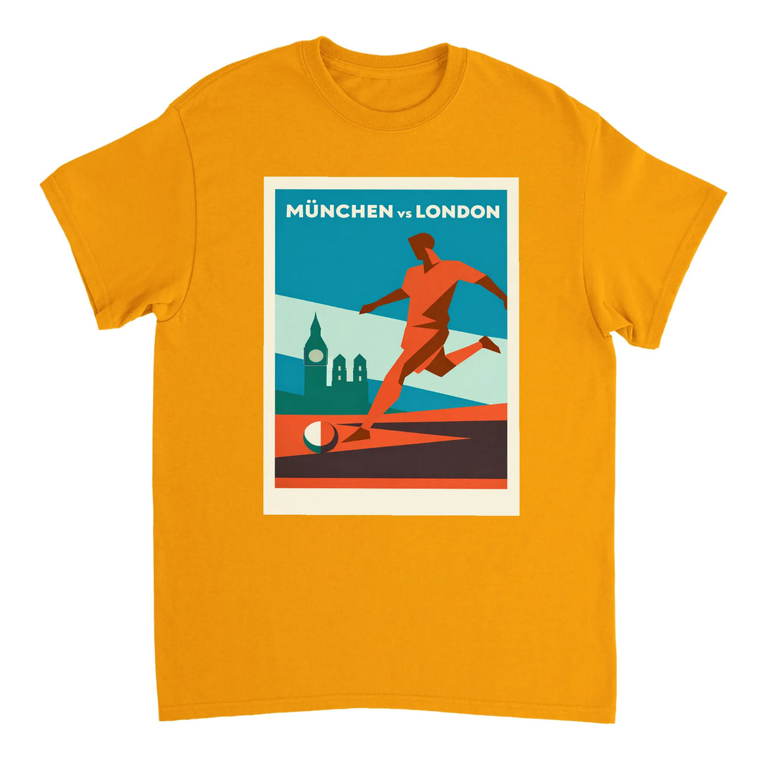 Image Gold de Munich Germany Football Tshirt [color:gold] [view:front]