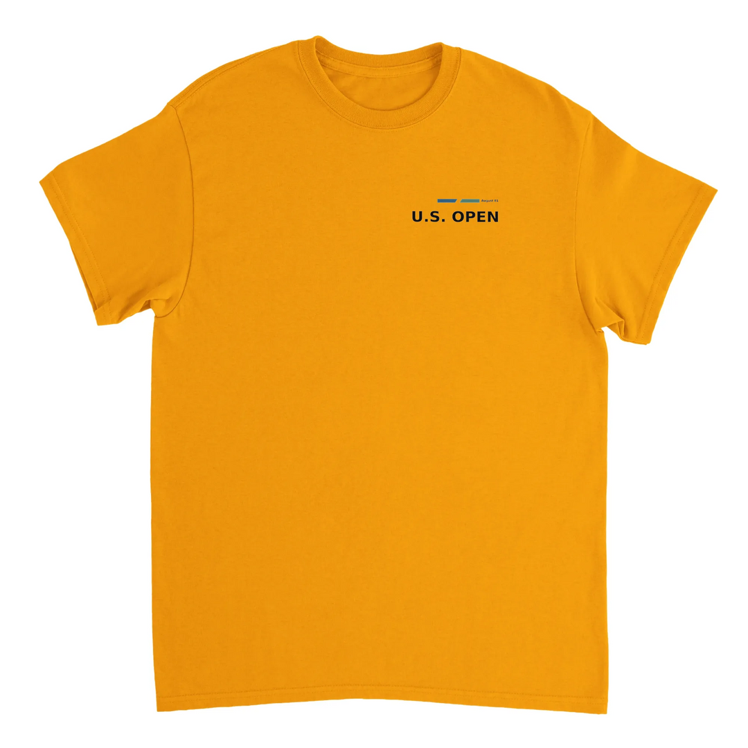 Image Gold de Us Open Tennis Tshirt [color:gold] [view:front]
