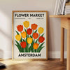 enchanting allure Amsterdam flower market botanical poster captivating vintage print green white available dimensions space timeless art prints