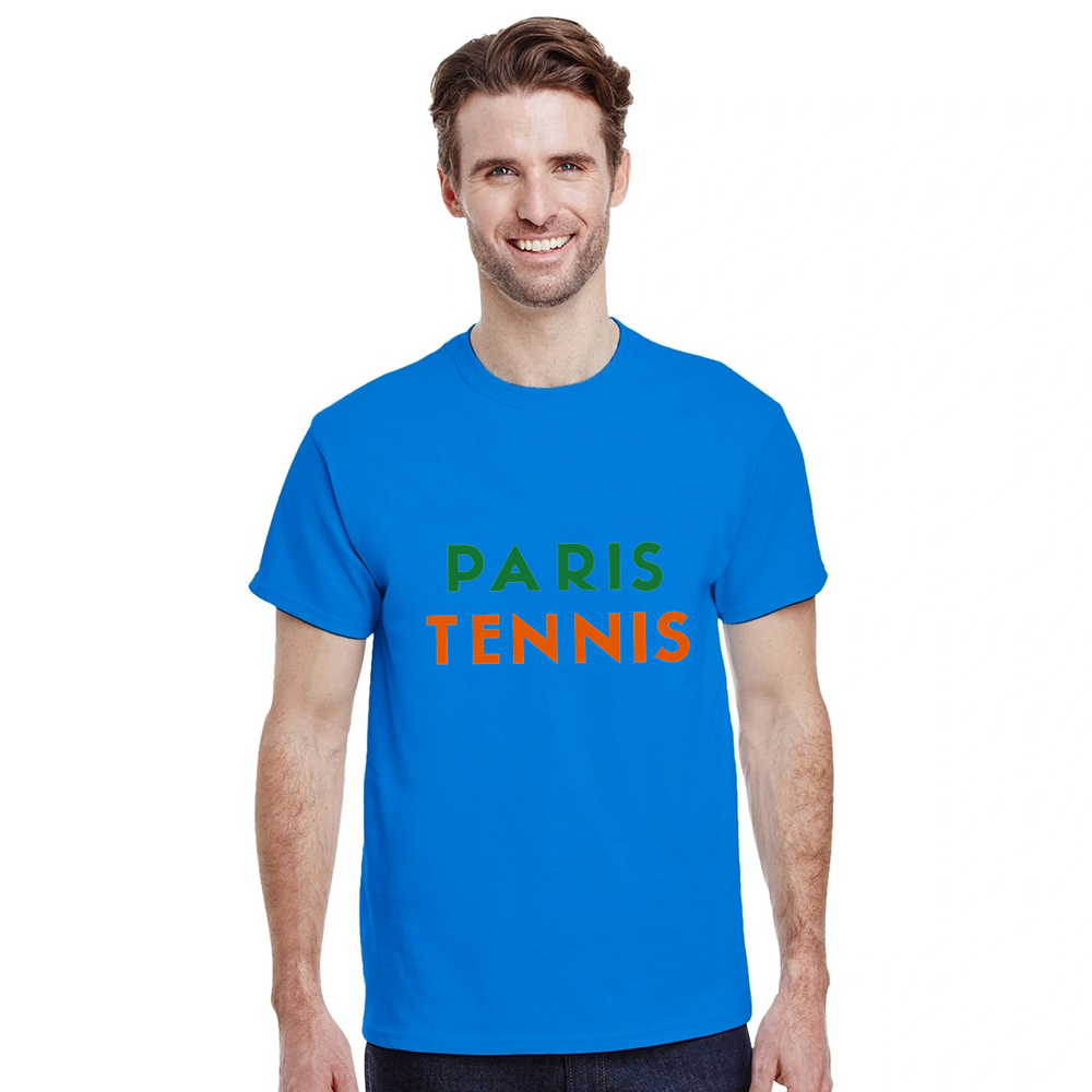 T-shirt wardrobe Paris Tennis T Shirt lovers fashion enthusiasts stylish tee essence Parisian charm court everyday wear match day comfort flair today premium cotton ultimate softness