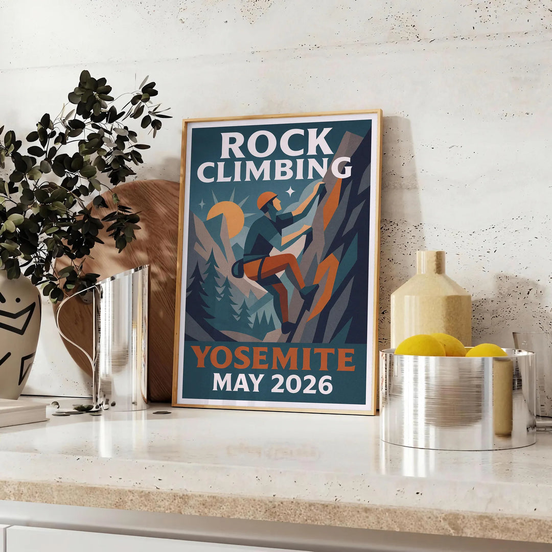 Αναβάθμισε τον χώρο σου με αυτό το εκπληκτικό πόστερ αναρρίχησης στο Γιόσεμιτι, σε γήινες αποχρώσεις καφέ και κομψό γκρι. Ιδα