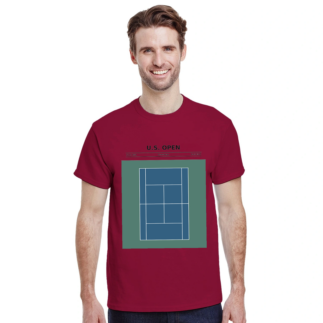 Camiseta temática del US Open, perfecta para los amantes del tenis. Confeccionada en algodón suave y transpirable, ideal para