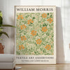 captivating William Morris botanical poster vintage charm modern elegance serene gray brown hues print perfect space size A4 cm A0