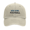 un style intemporel casquette New York Football 100 % coton brossé confort incomparable design vintage brodé profil bas couronne structurée complète merveille toute tenue décontractée grâce à une boucle effet laiton œillets ventilation look tendance aération parfaite
