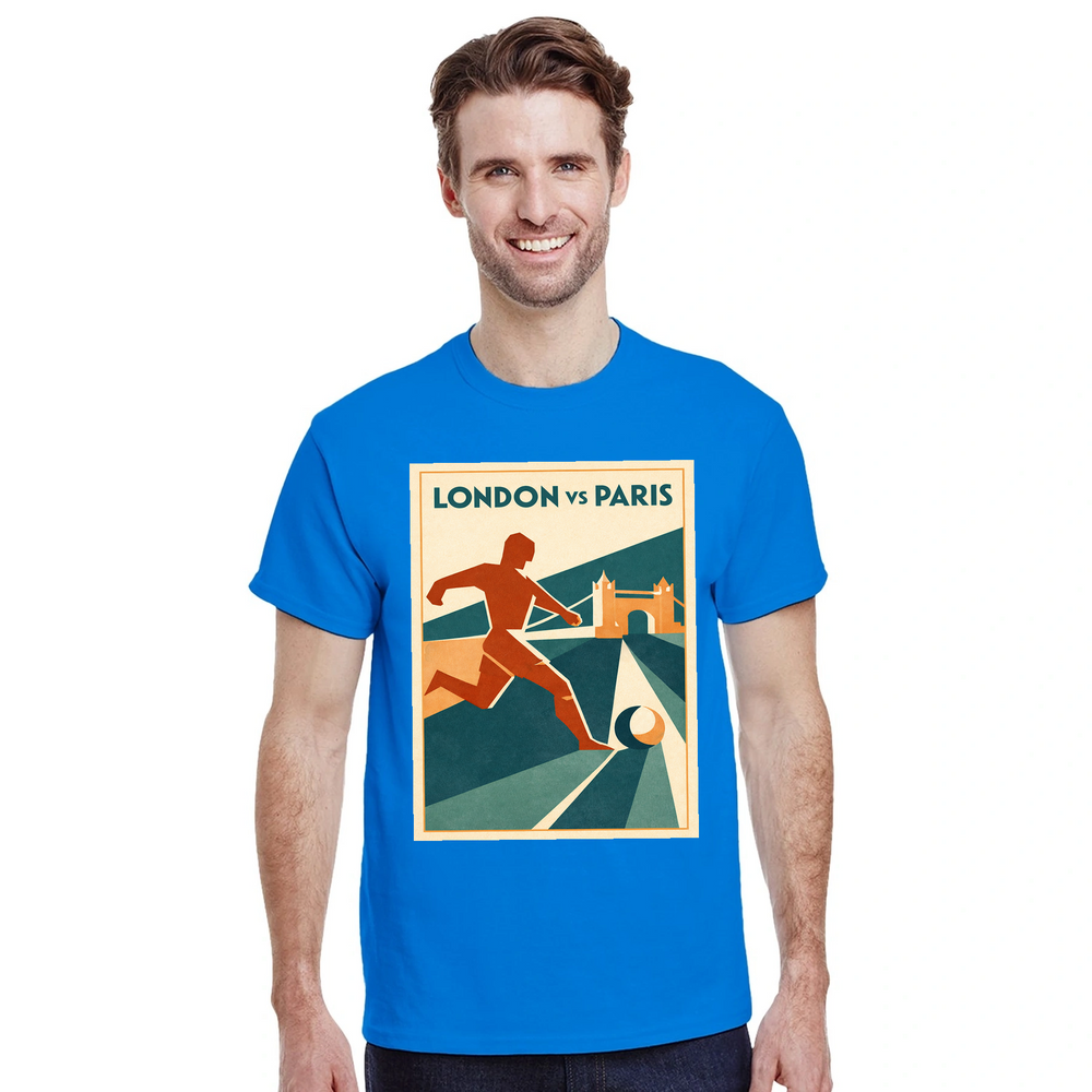 T-shirt passion London football unique t shirt true fans game days casual outings stylish tee iconic elements UK culture essential addition wardrobe today breathable cotton day comfort