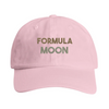 Gorra vintage bordada con motivo luna Formula 1, perfil bajo sin estructura
