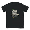 Image Black de Où est passée la deuxième semaine Tennis Tshirt
