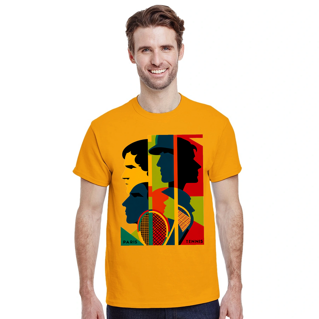 テニス愛好者にぴったりのトーナメントテニスTシャツ。スタイリッシュなデザインで、コートでも観客席でも活躍します。快適なコットン素材で、あなたのワードローブに欠かせない一着です。