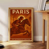 vibrant Paris Equitation 2 poster dynamic shades yellow green equestrian Parisian enthusiasts splash color room available A4 cm A0