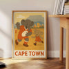  rugby vintage esprit Cape Town design unique Kid Elephant passionnés une touche originalité intérieur Acheter affiche 50x70 cm note sportive déco A4 A0