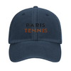Image Dark Blue de Vintage Cap Paris Tennis 2 - Embroidered Design