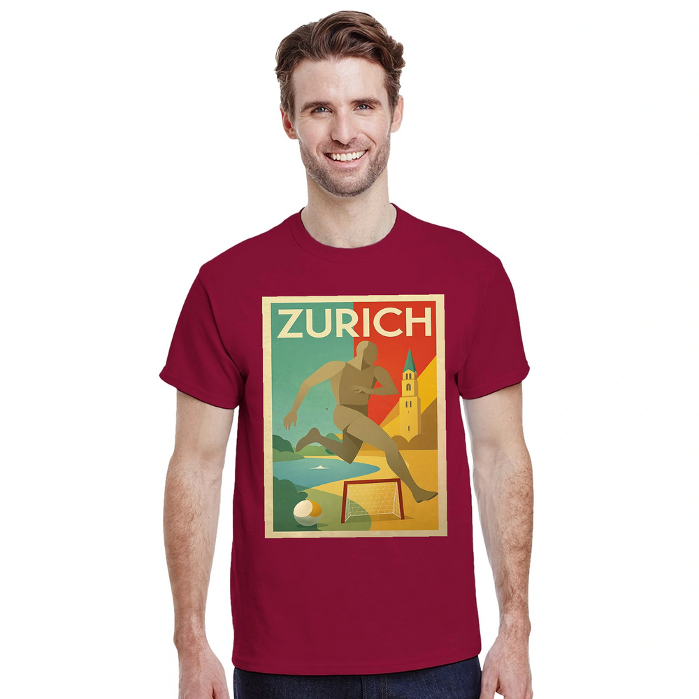 T-shirt love Zurich football stylish Switzerland T shirt avid fans casual wear tee spirit game today allegiance pride premium 100 % cotton ultimate comfort