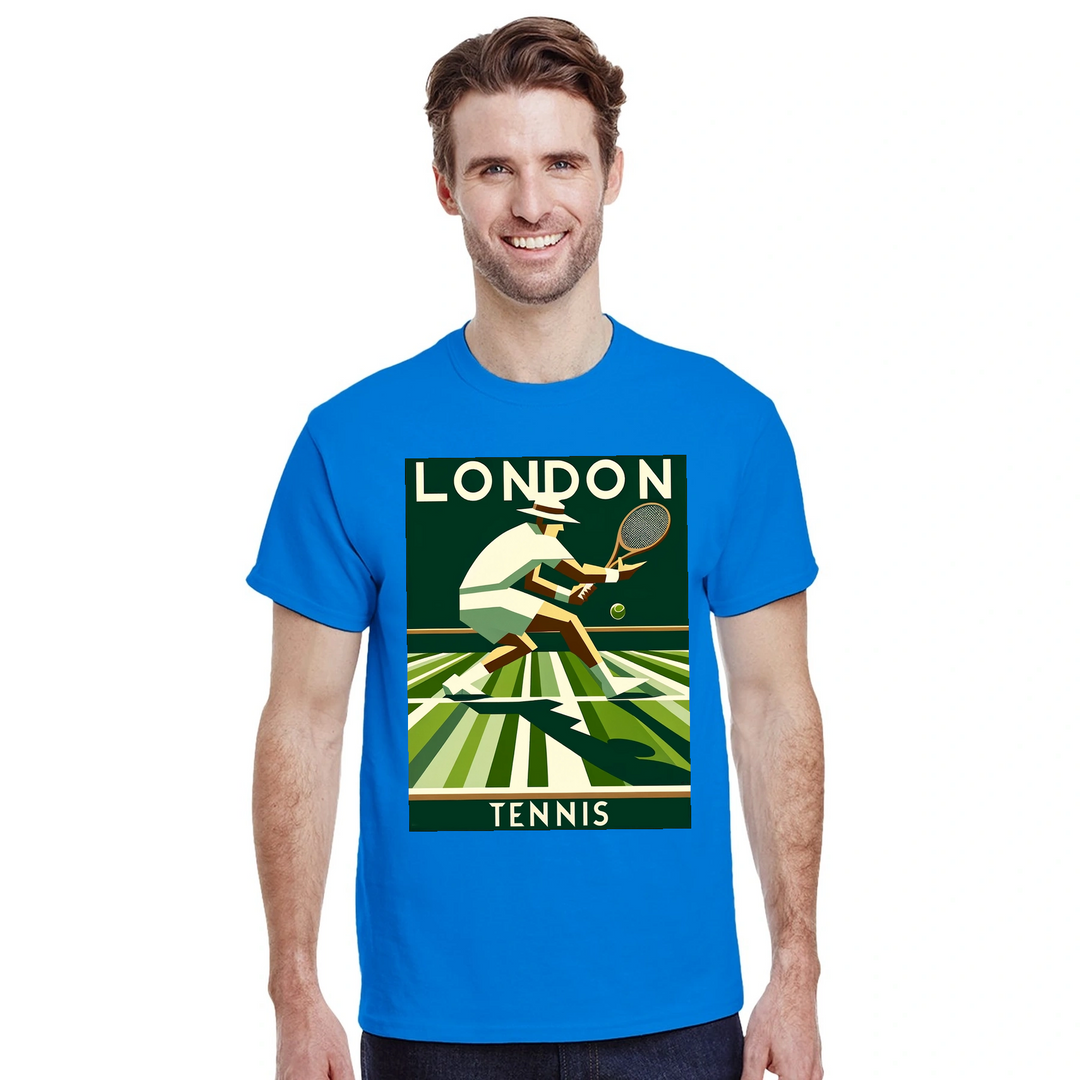 T-shirt de ténis London, combina estilo clássico de Londres com a paixão pelo ténis. Ideal para fãs e jogadores, disponível e