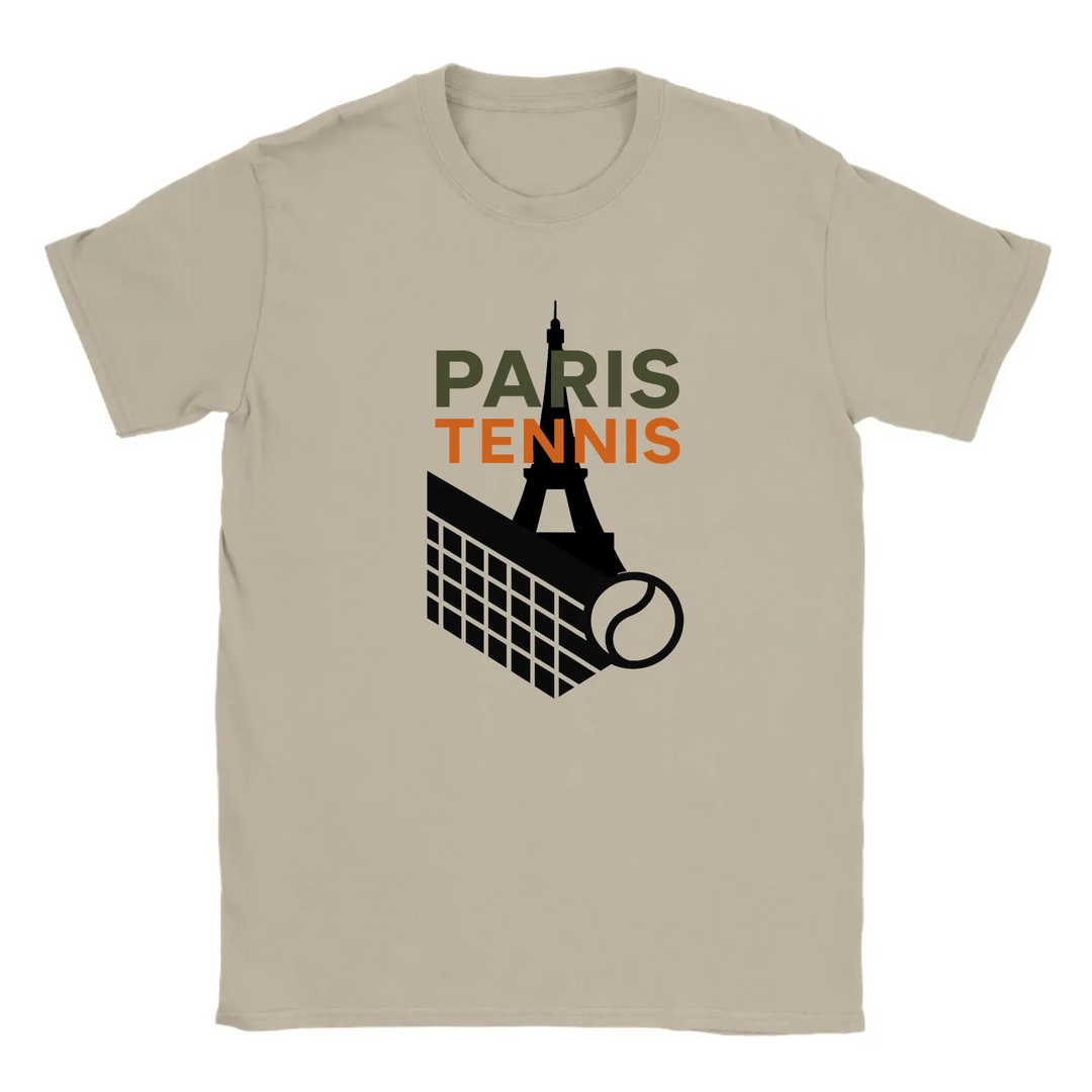 Camiseta de tenis Paris 10, elegante y cómoda, inspirada en la Ciudad del Amor. Ideal para amantes del tenis y la moda. Dispo