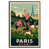 Affiche rugby vintage un incontournable passionnés ballon ovale art esprit matchs Paris formats A4 cm A0 vôtre
