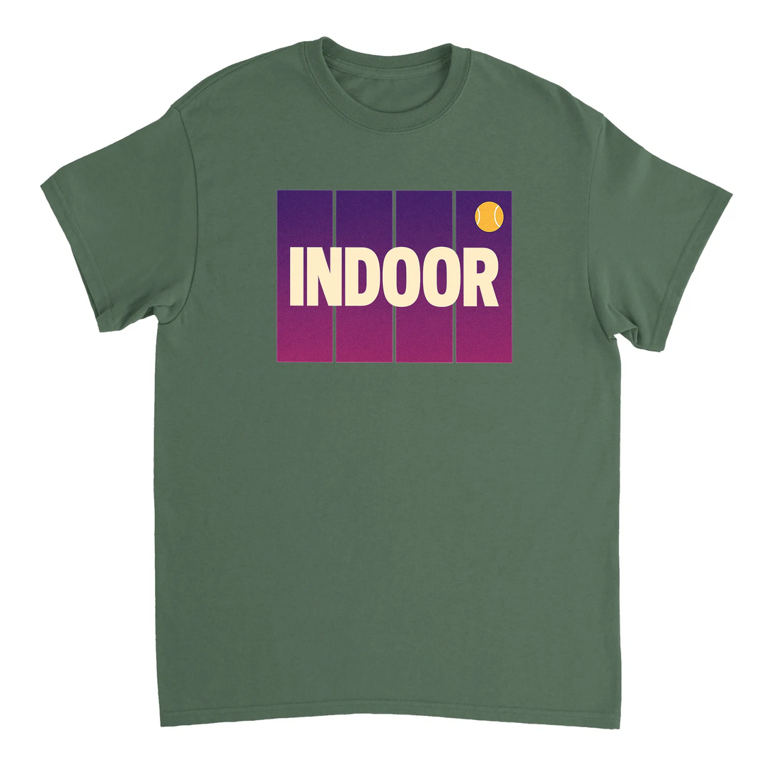Camiseta de ténis indoor, perfeita para entusiastas do desporto, feita em algodão durável e confortável