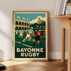 captivating Bayonne rugby poster enthusiasts stylish vintage Art Deco design charm space prints decor ideal size A4 cm A0