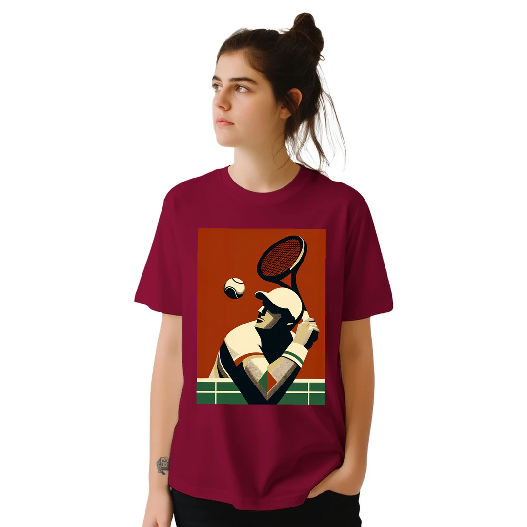 T-shirt T - shirt unique tennis passion sport un design moderne dynamique matches sorties incontournable maintenant style dure coton première qualité une tenue longue durée